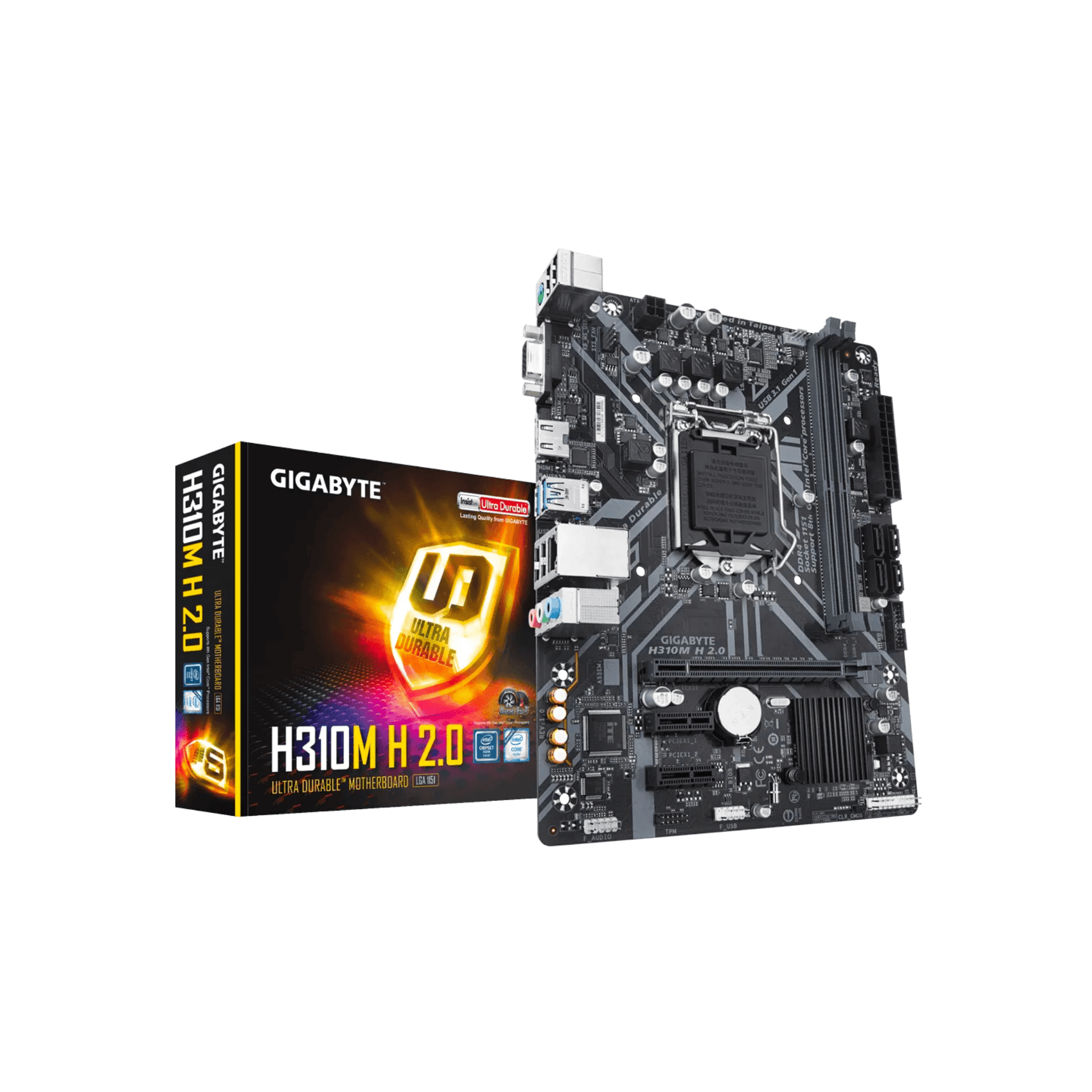 Gigabyte H310M H 2.0 LGA1151 mATX Motherboard Gigabyte H310M H 2.0 LGA1151 mATX Motherboard